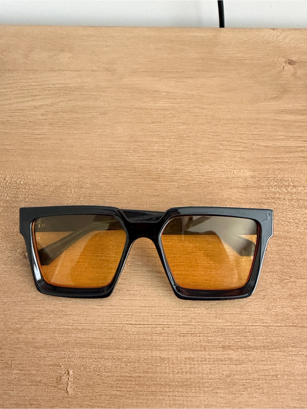 Black Frame Amber Lens Women’s Sunglasses